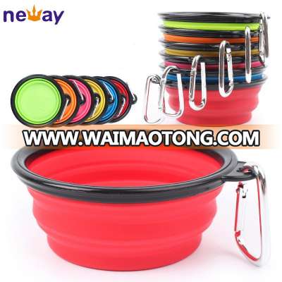 Portable Folding Silicone Outdoor Pet Feeding Bowl