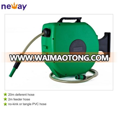 Auto Retractable Water Hose Reel with 20m Hose Length